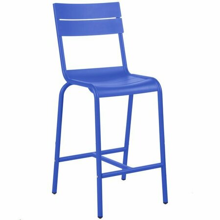 BFM SEATING Beachcomber Berry Aluminum Outdoor / Indoor Bar Height Chair 163PH812BBY